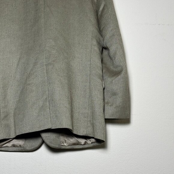 Jos A Bank Silk Camel Hair Blend Blazer Sport Coat Jacket Men 42R Beige Office - Picture 15 of 16